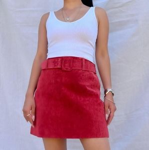 Blank NYC Leather Mini Skirt
